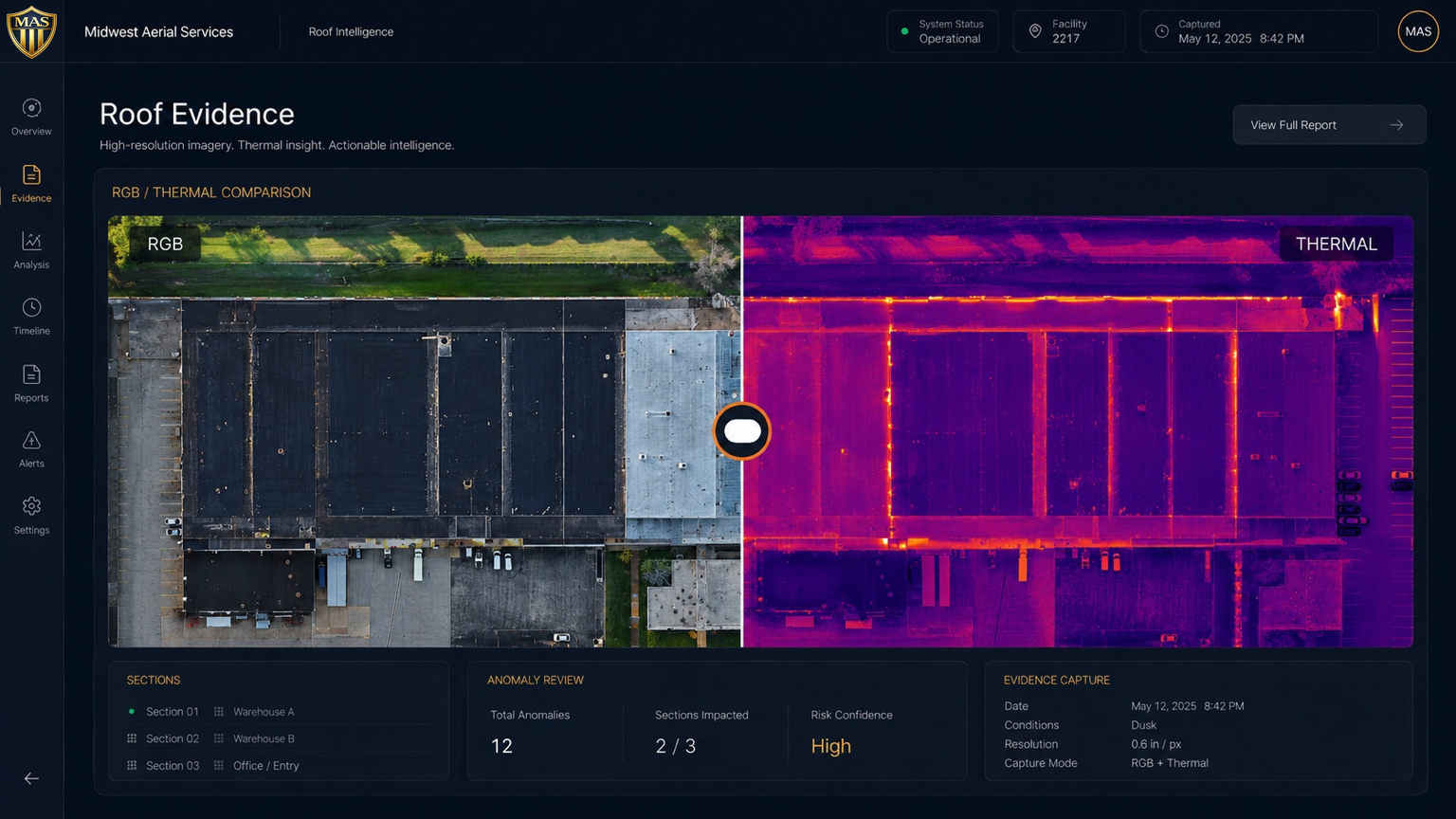 Commercial roof condition documentation for owners and facility teams