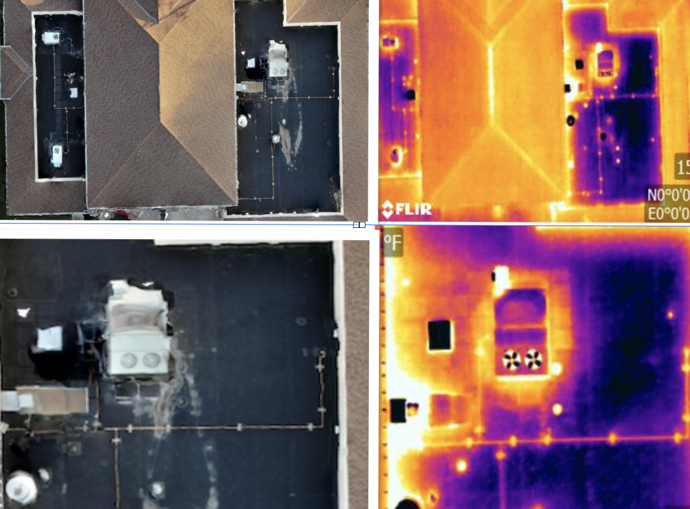 Example report panel with thermal annotations